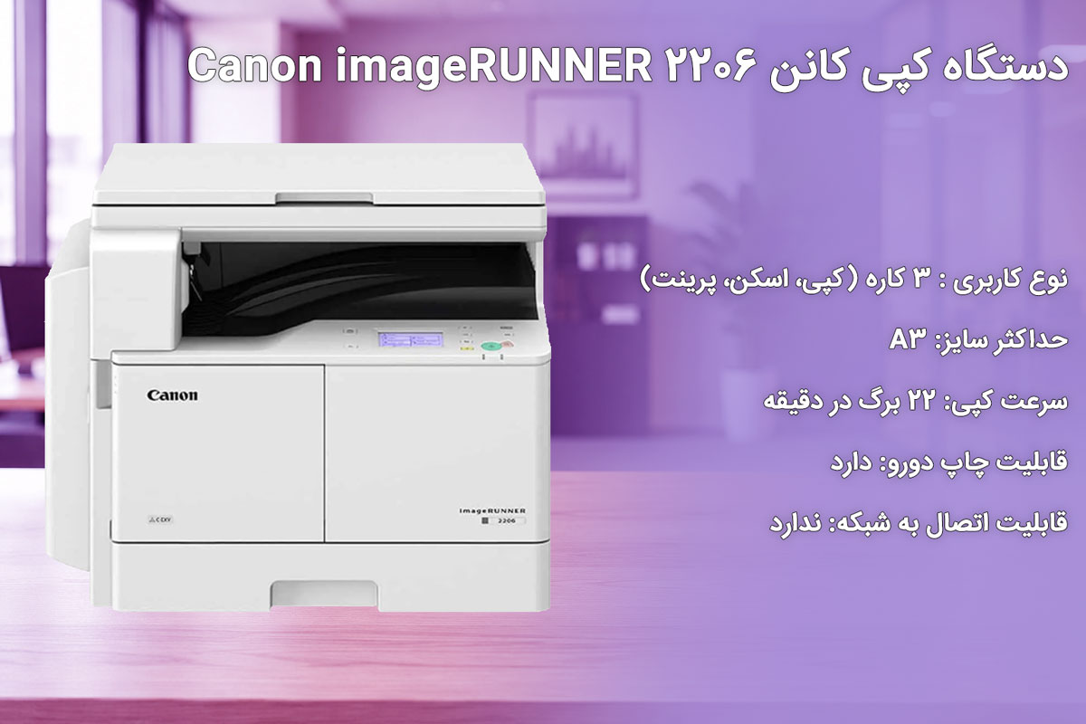 دستگاه کپی کانن Canon imageRUNNER 2206
