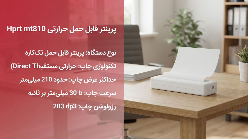 پرینتر قابل حمل حرارتی Hprt mt810