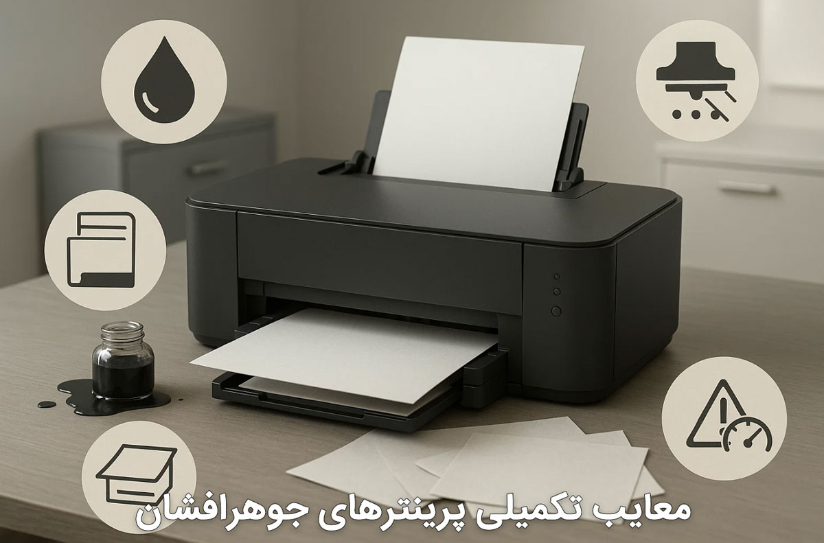 معایب تکمیلی پرینترهای جوهرافشان
