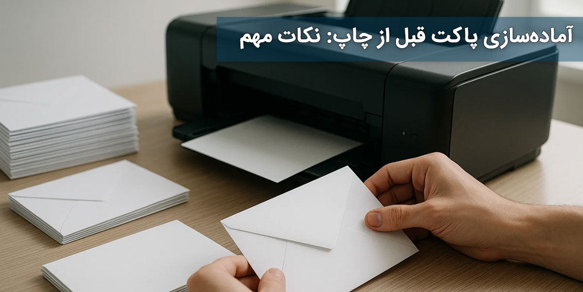 آماده‌سازی پاکت قبل از چاپ: نکات مهم