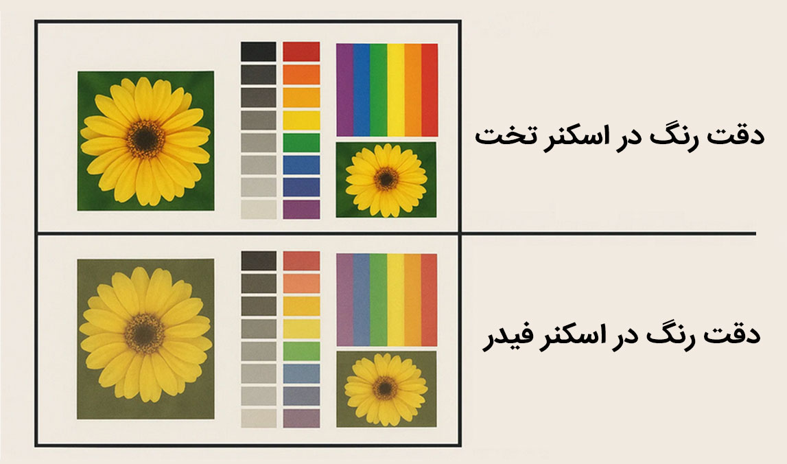 تعریف علمی دقت رنگ در اسکن