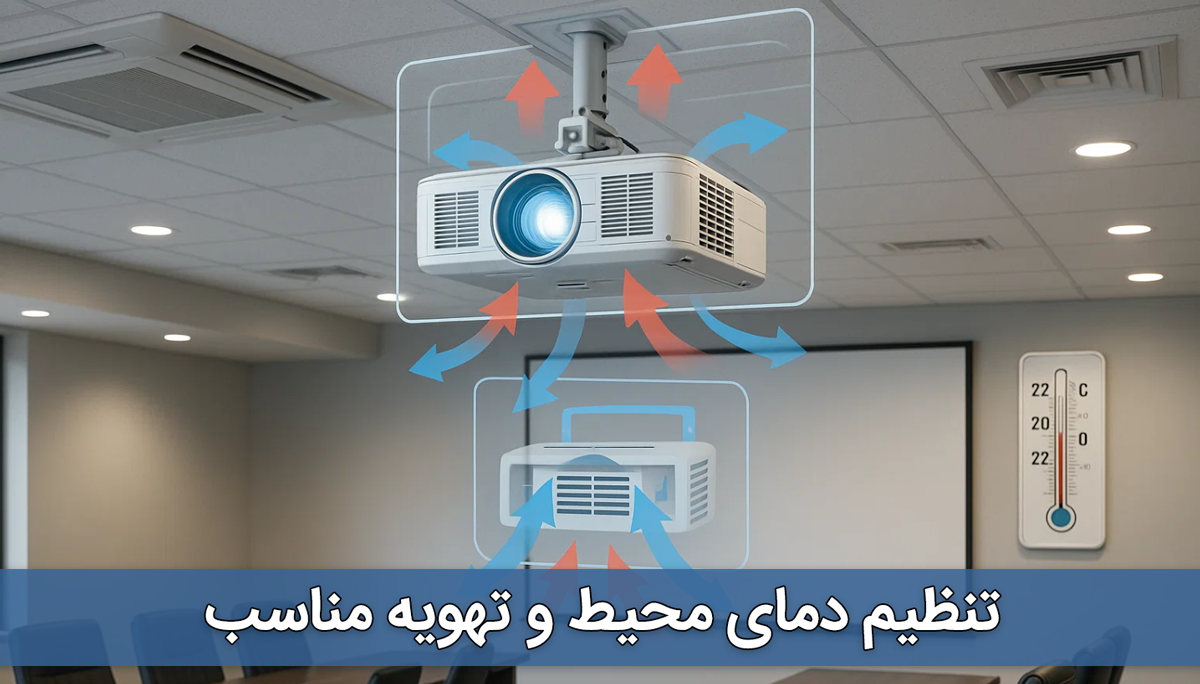 تنظیم دمای محیط و تهویه مناسب