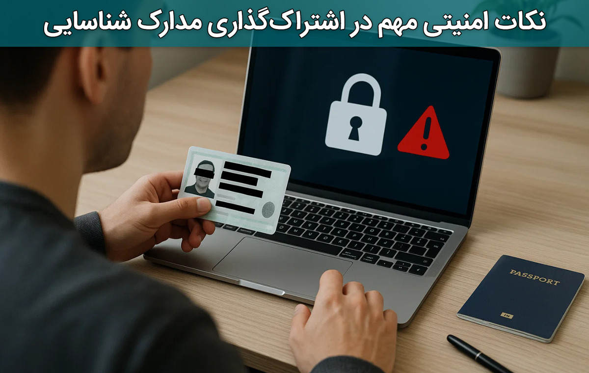نکات امنیتی مهم در اشتراک‌گذاری مدارک شناسایی