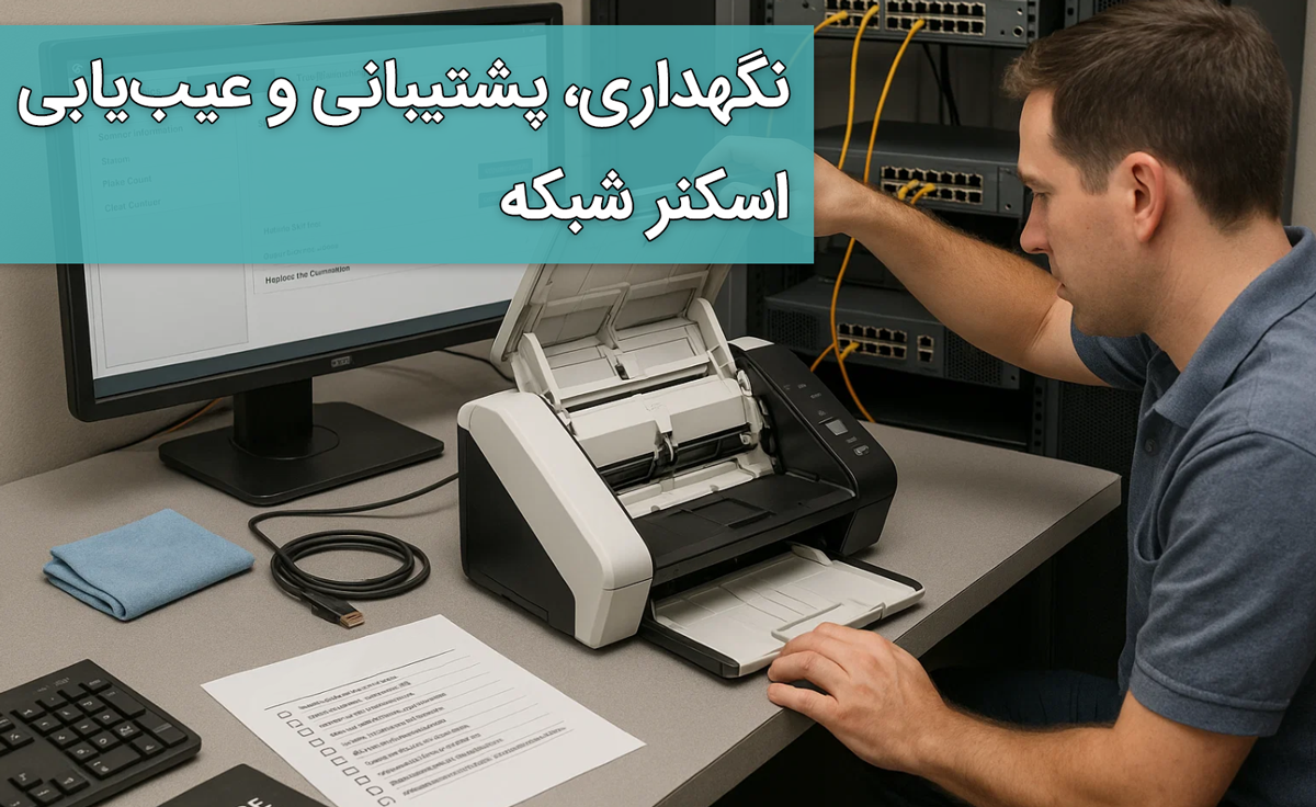 نگهداری، پشتیبانی و عیب‌یابی اسکنر شبکه‌