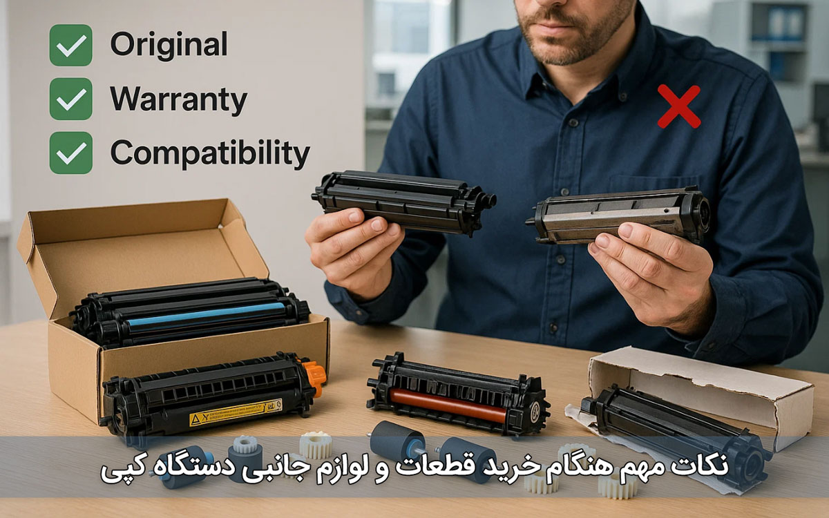 نکات مهم هنگام خرید قطعات و لوازم جانبی دستگاه کپی