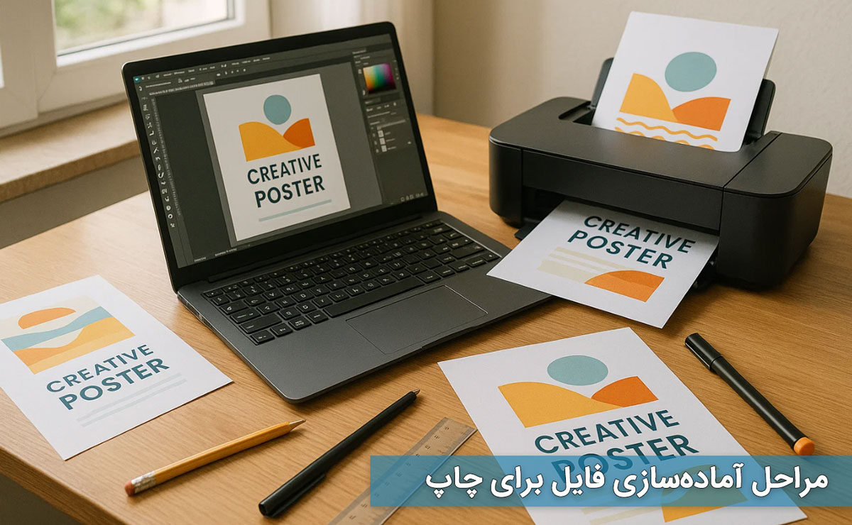 مراحل آماده‌سازی فایل برای چاپ