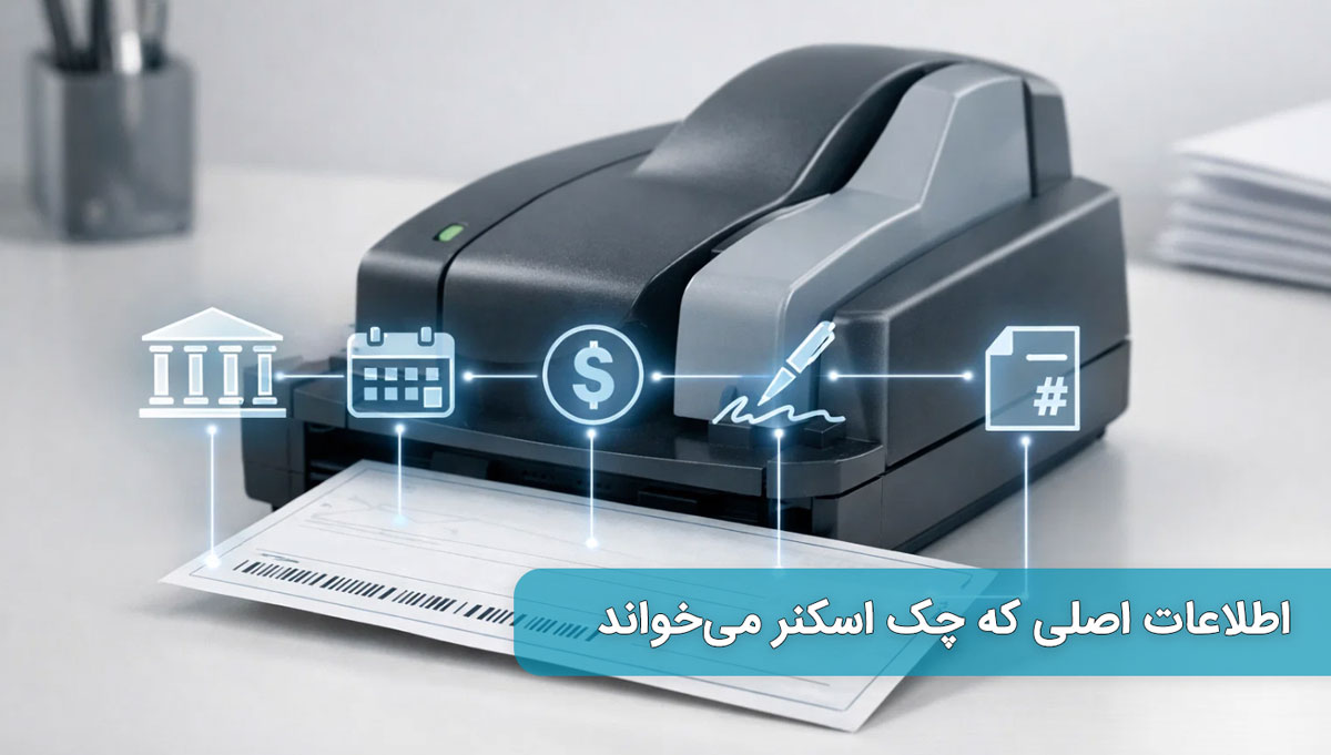 اطلاعات اصلی که چک اسکنر میخواند