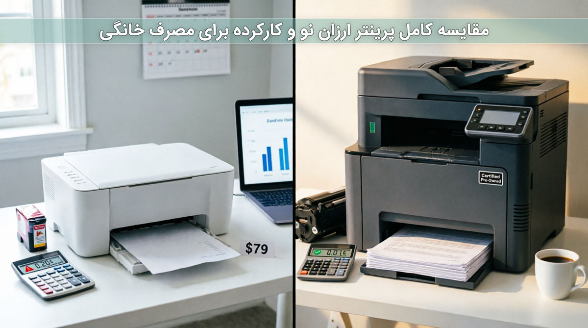 مقایسه کامل پرینتر ارزان نو و کارکرده برای مصرف خانگی