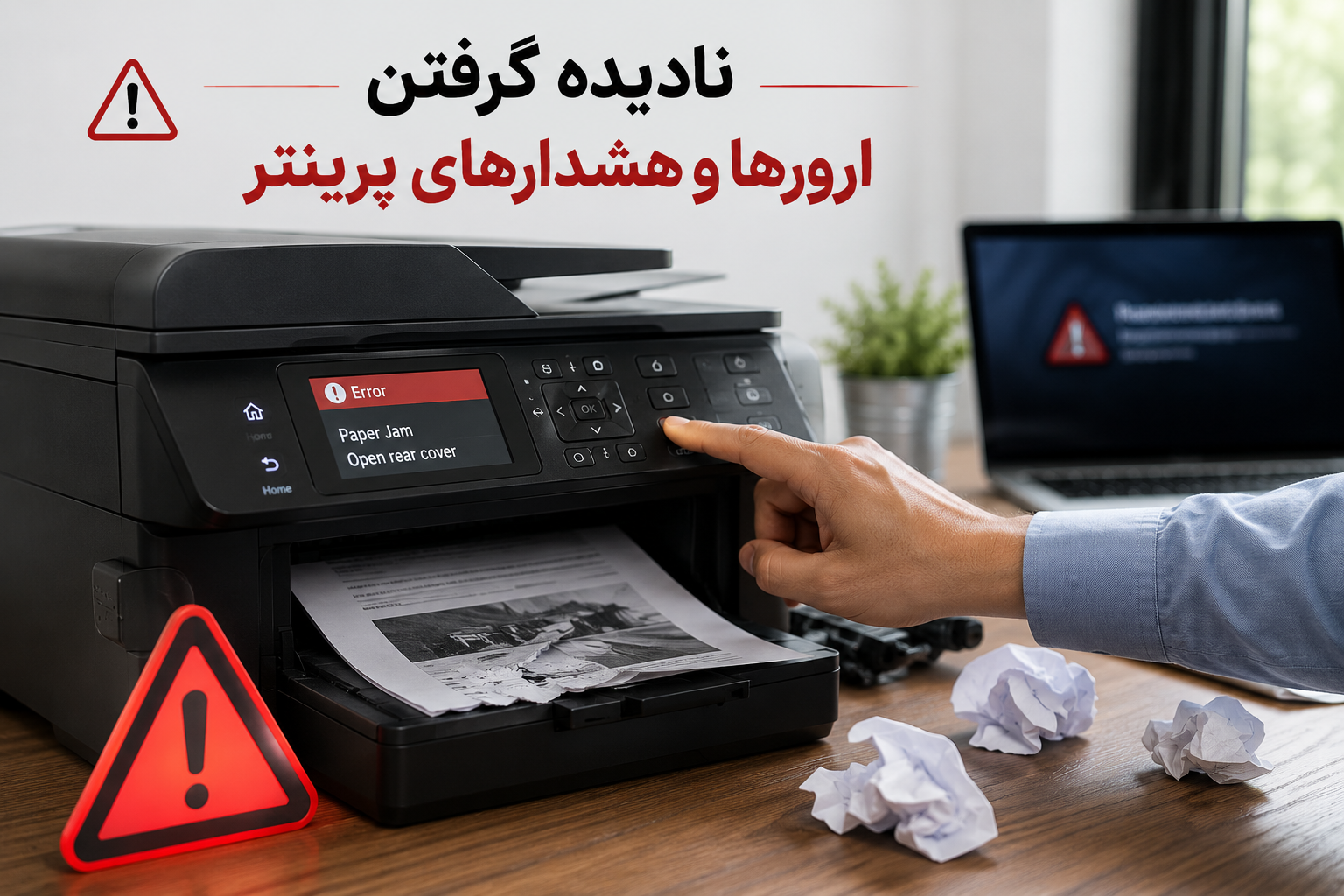 نادیده گرفتن ارورها و هشدارهای پرینتر