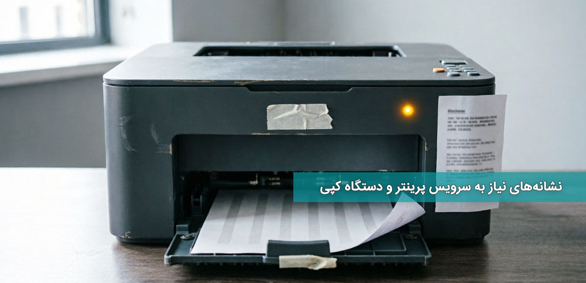 نشانههای نیاز به سرویس پرینتر و دستگاه کپی: