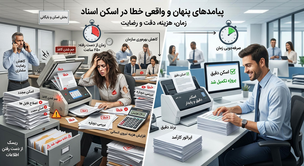 هزینههای پنهان خطا در اسکن اسناد