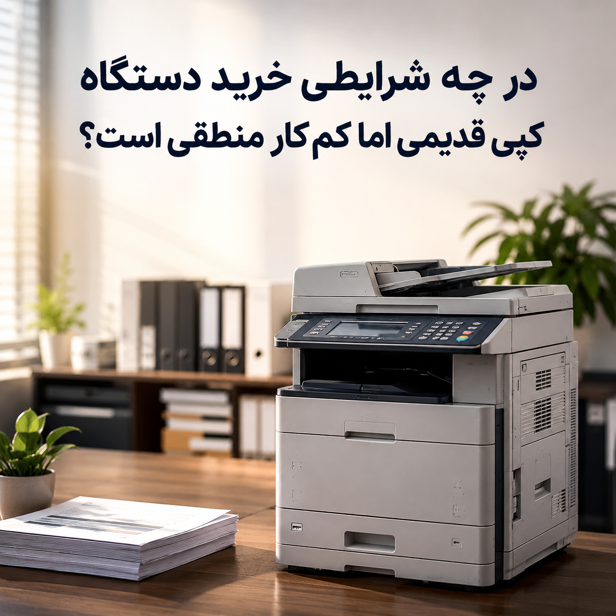 در چه شرایطی خرید دستگاه کپی قدیمی اما کمکار منطقی است؟