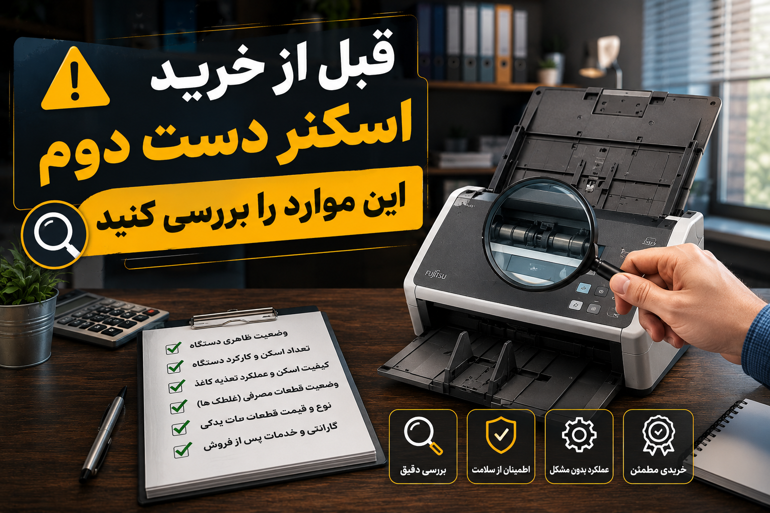 قبل از خرید اسکنر دست دوم این موارد را بررسی کنید