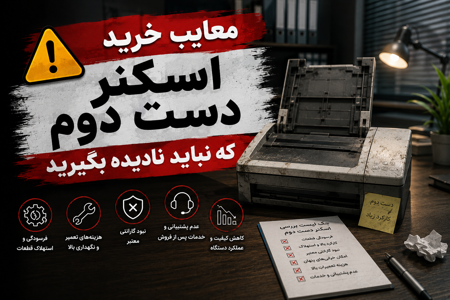 معایب خرید اسکنر دست دوم که نباید نادیده بگیرید