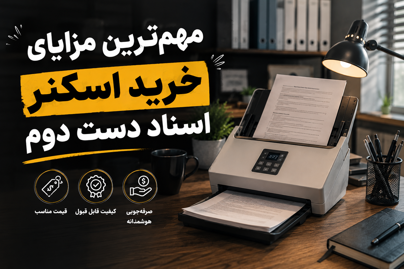 مهمترین مزایای خرید اسکنر اسناد دست دوم
