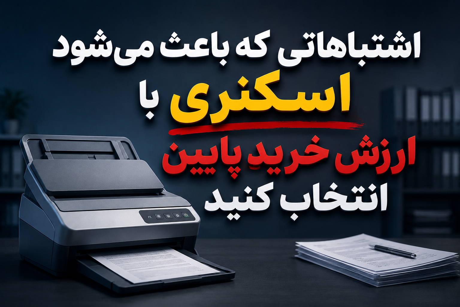 اشتباهاتی که باعث میشود اسکنری با ارزش خرید پایین انتخاب کنید