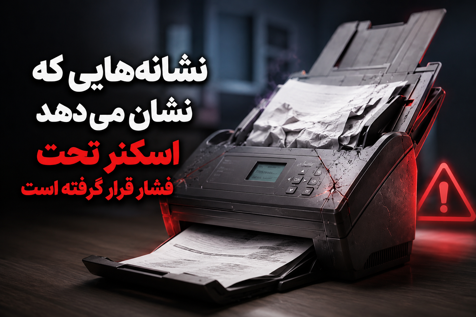 نشانههایی که نشان میدهد اسکنر تحت فشار قرار گرفته است