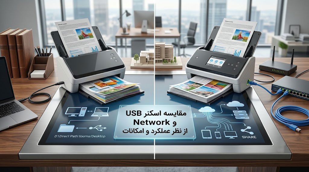 مقایسه اسکنر USB و Network از نظر عملکرد و امکانات