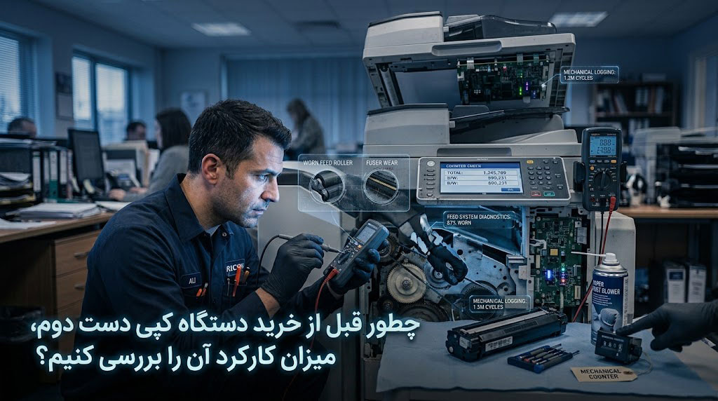 چطور قبل از خرید دستگاه کپی دست دوم، میزان کارکرد آن را بررسی کنیم؟
