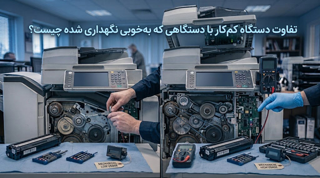 تفاوت دستگاه کمکار با دستگاهی که بهخوبی نگهداری شده چیست؟