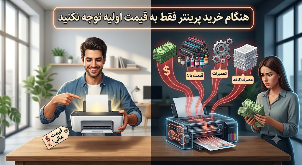 هنگام خرید پرینتر فقط به قیمت اولیه توجه نکنید