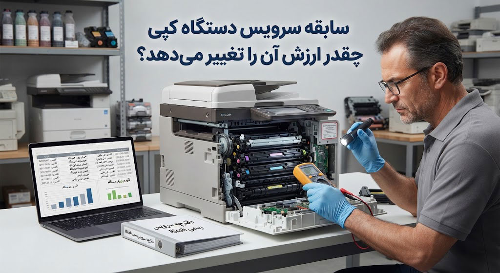 سابقه سرویس دستگاه کپی چقدر ارزش آن را تغییر میدهد؟