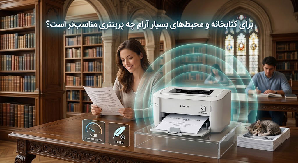برای کتابخانه و محیطهای بسیار آرام چه پرینتری مناسبتر است؟