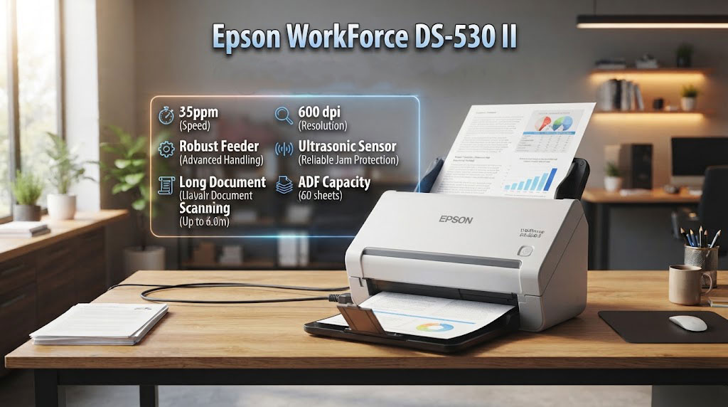Epson DS-530 II چه ویژگیهایی دارد؟